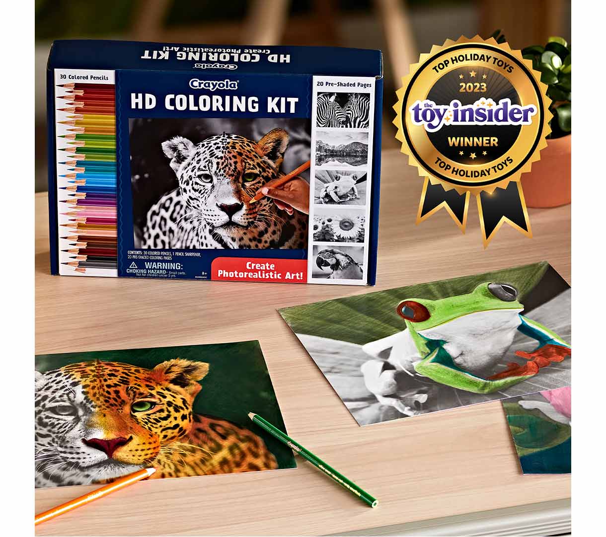 Buy Crayola - Hd Coloring Kit | 30 Colored Pencils & 20 Premium ...