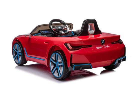 BMW I4 12V RIDE - ON | 2 MOTORS | EVA WHEELS | LEATHER SEAT | RED - Marah Kids