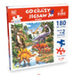 Unik Play - Go Crazy Jigsaw Puzzle | Attractive Cartoon Print Puzzle | 2 Puzzle Trays - Dino | Kids and Adults 6+ - Marah Kids