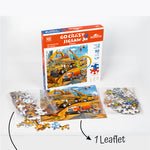 Unik Play - Go Crazy Jigsaw Puzzle | Attractive Cartoon Print Puzzle | 2 Puzzle Trays - Construction | Kids and Adults 6+ - Marah Kids