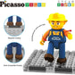 Picasso Magnetic Car Base Backhoe & Excavator 2in1 16 - pieces - Marah Kids