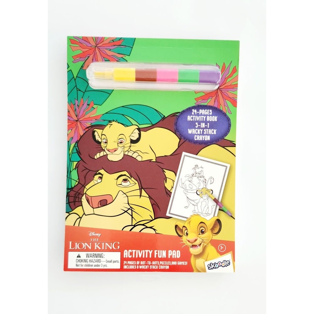 Disney Lion King Activity Fun Pad With Stackable Crayon - Marah Kids