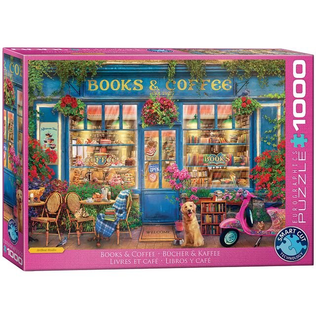 Eurographics Puzzle 1000 Books & Coffee - Marah Kids