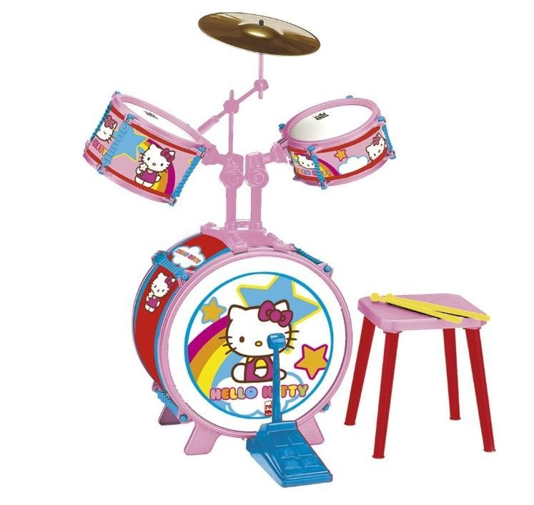 Hello Kitty Drums Set With Stool - Marah Kids