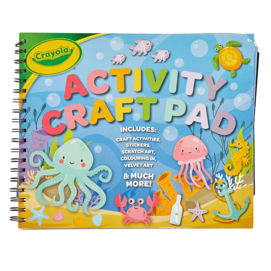 Crayola Activity Craft Pad | With a total of 41 pages, it provides a broad canvas for children to express their artistic ideas | Ages 5+ - Marah Kids
