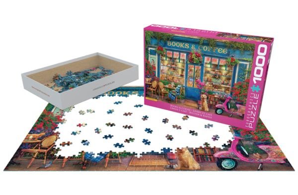 Eurographics Puzzle 1000 Books & Coffee - Marah Kids
