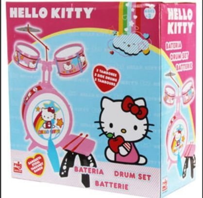Hello Kitty Drums Set With Stool - Marah Kids