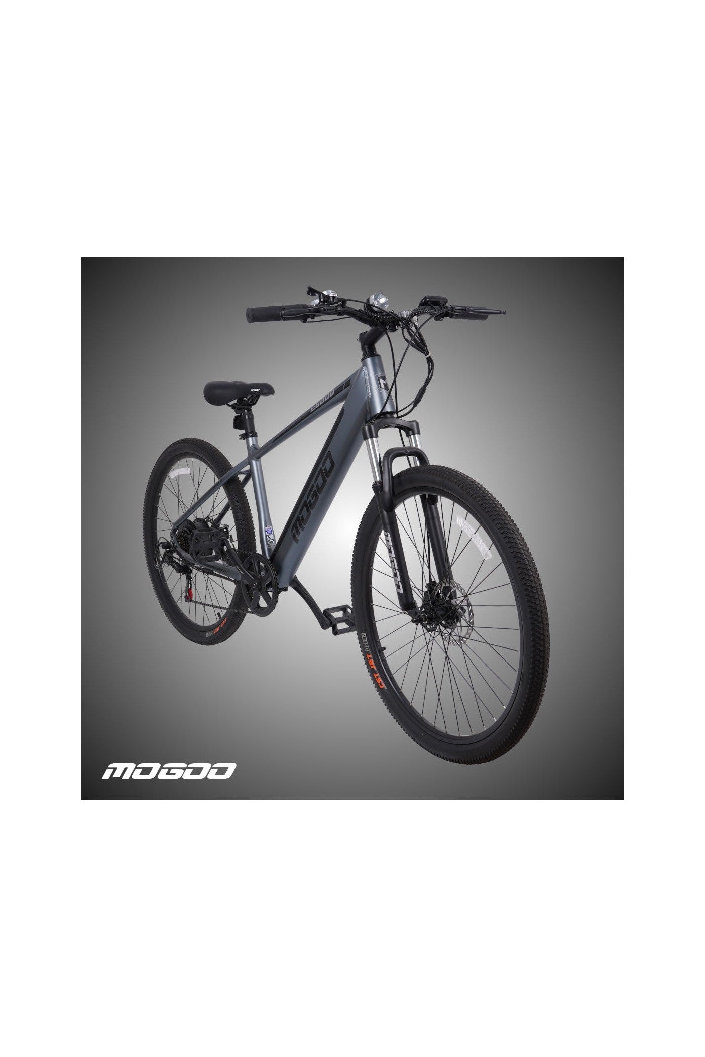 دراجة E6000 E-Mountain - مقاس 27.5 بوصة - رمادية