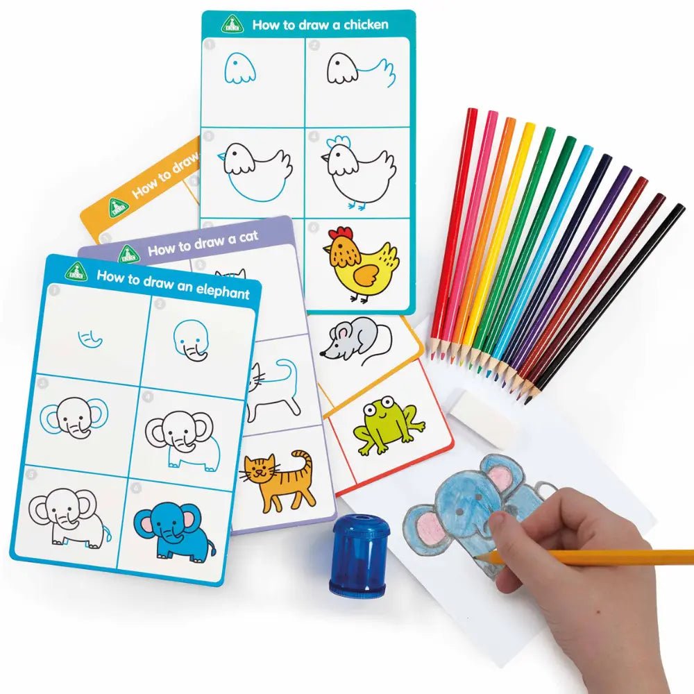 ELC Art And Craft Learn to Draw Animal Set - Marah Kids