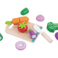 Tooky Toys Cutting Vegetables wooden play kitchen toy for ages 3+ | Marah Kids UAE