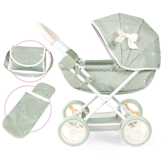 Bayer - Cosy Doll Pramset With Basket And Bag - Marah Kids