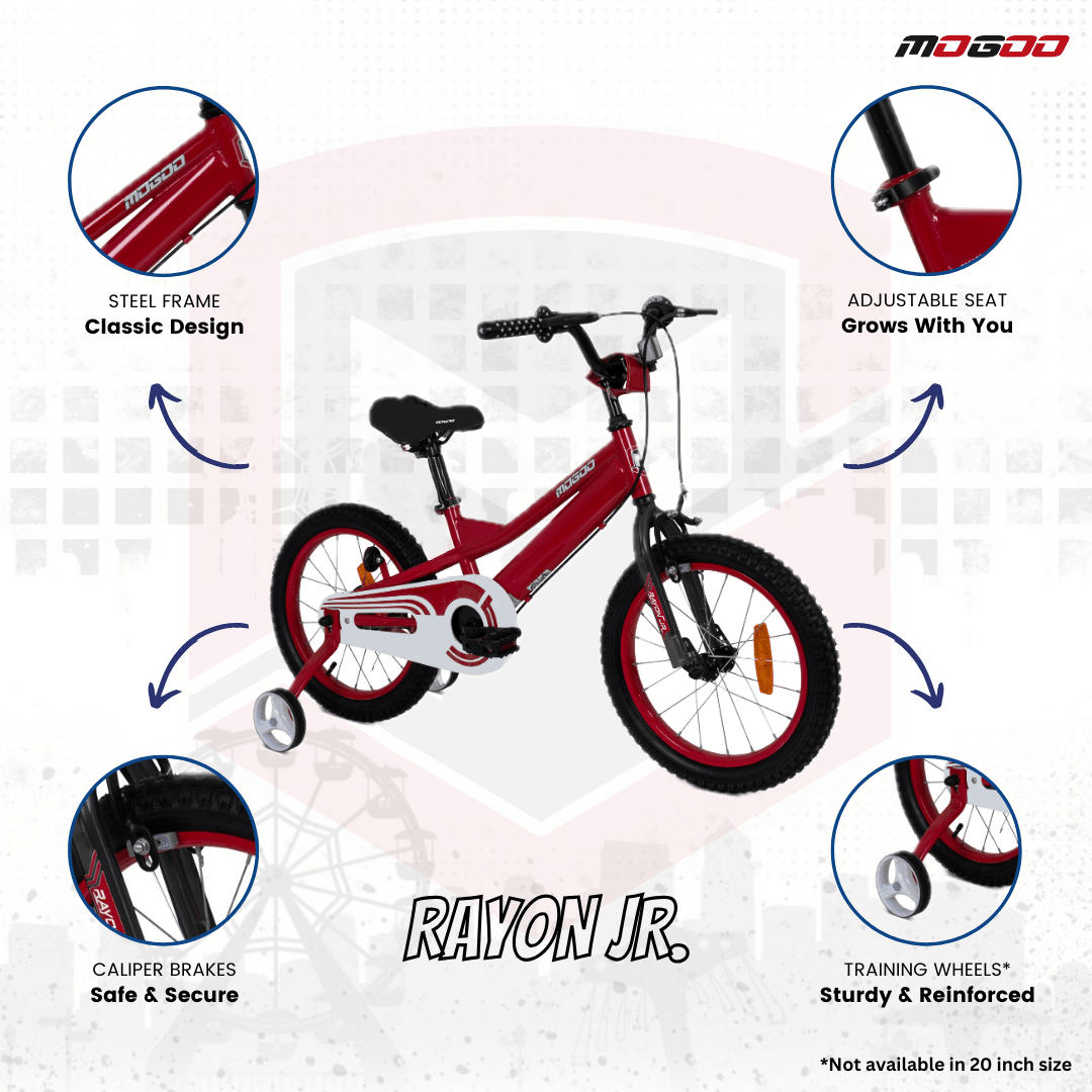 Rayon Junior 2.0 12" Kids Bicycle - Red - Marah Kids