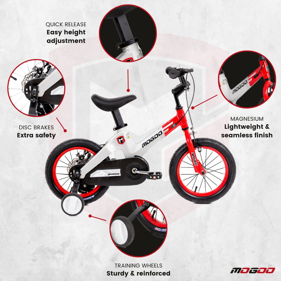 Spark 12" Magnesium Kids Bicycle - Red