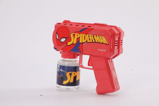 Spiderman Bubble Gun With Bubble Liquid - Marah Kids