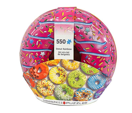 Eurographics Puzzle In Tin 550 Donut Rainbow - Marah Kids