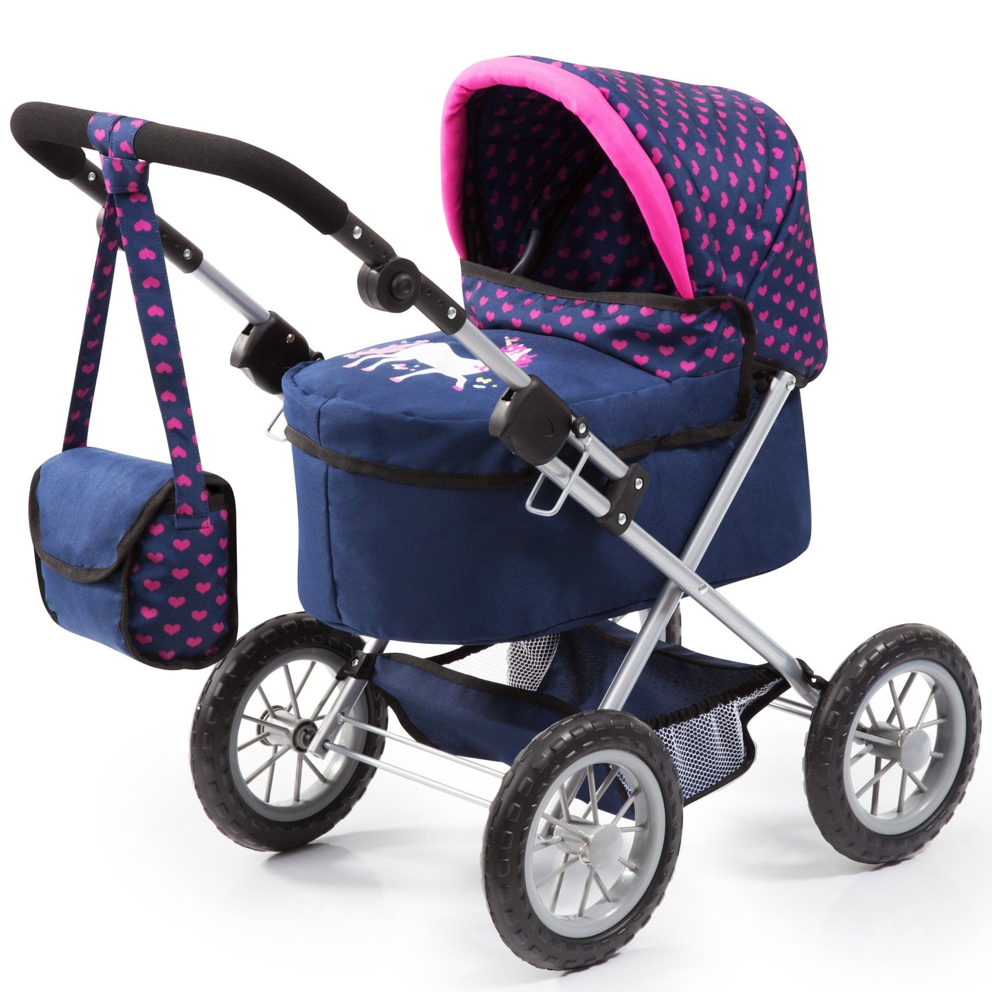 Bayer - Trendy Doll Pramset With Basket & Bag - Marah Kids