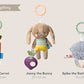 Taf Toys Urban Garden Activity Kit | 3 Plush Sensory Toys for Babies 0M+