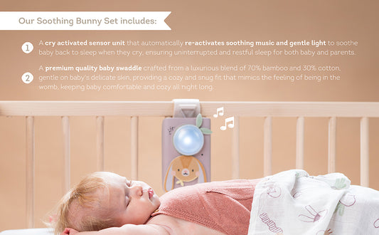 Taf Toys - Bunny Soother & Swaddle Set