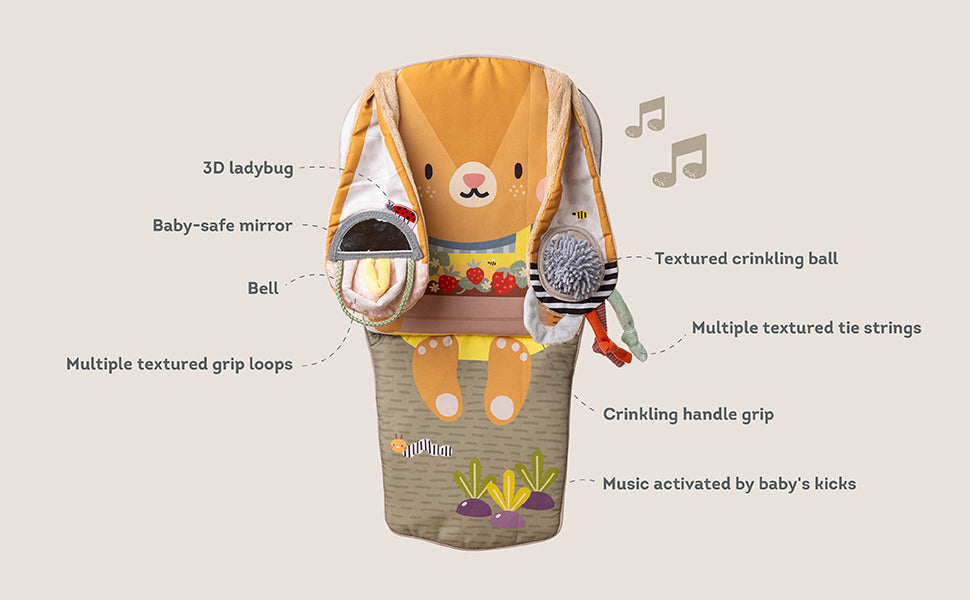 Taf Toys - Bunny Play & Kick Car Toy