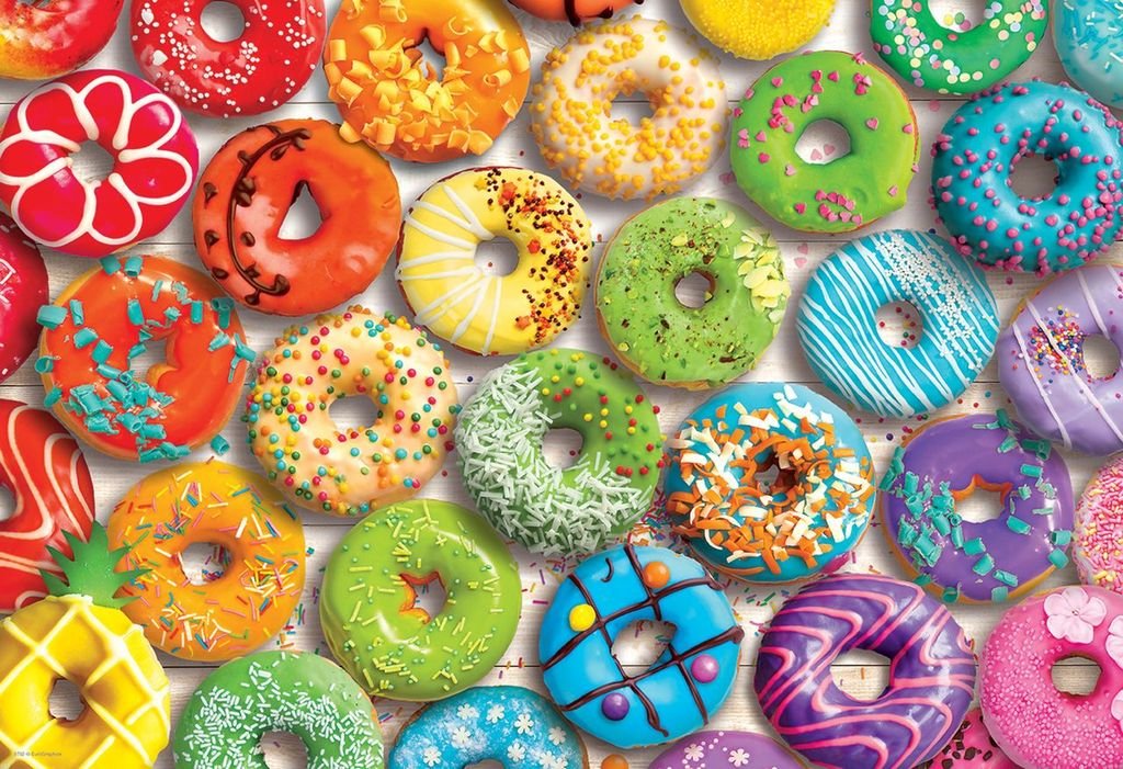 Eurographics Puzzle In Tin 550 Donut Rainbow - Marah Kids