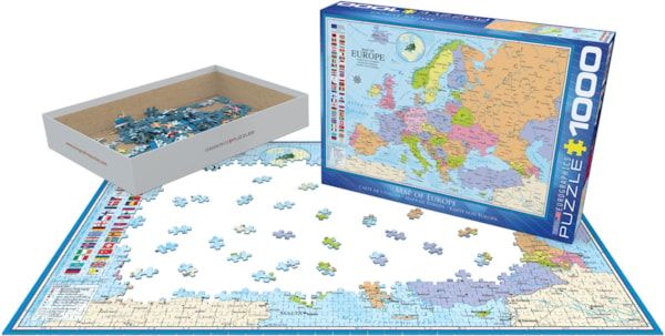 Eurographics Puzzle 1000 Map Of The Europe - Marah Kids