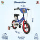 Cocomelon Beats Kids Bike - 14 Inch - Blue - Marah Kids