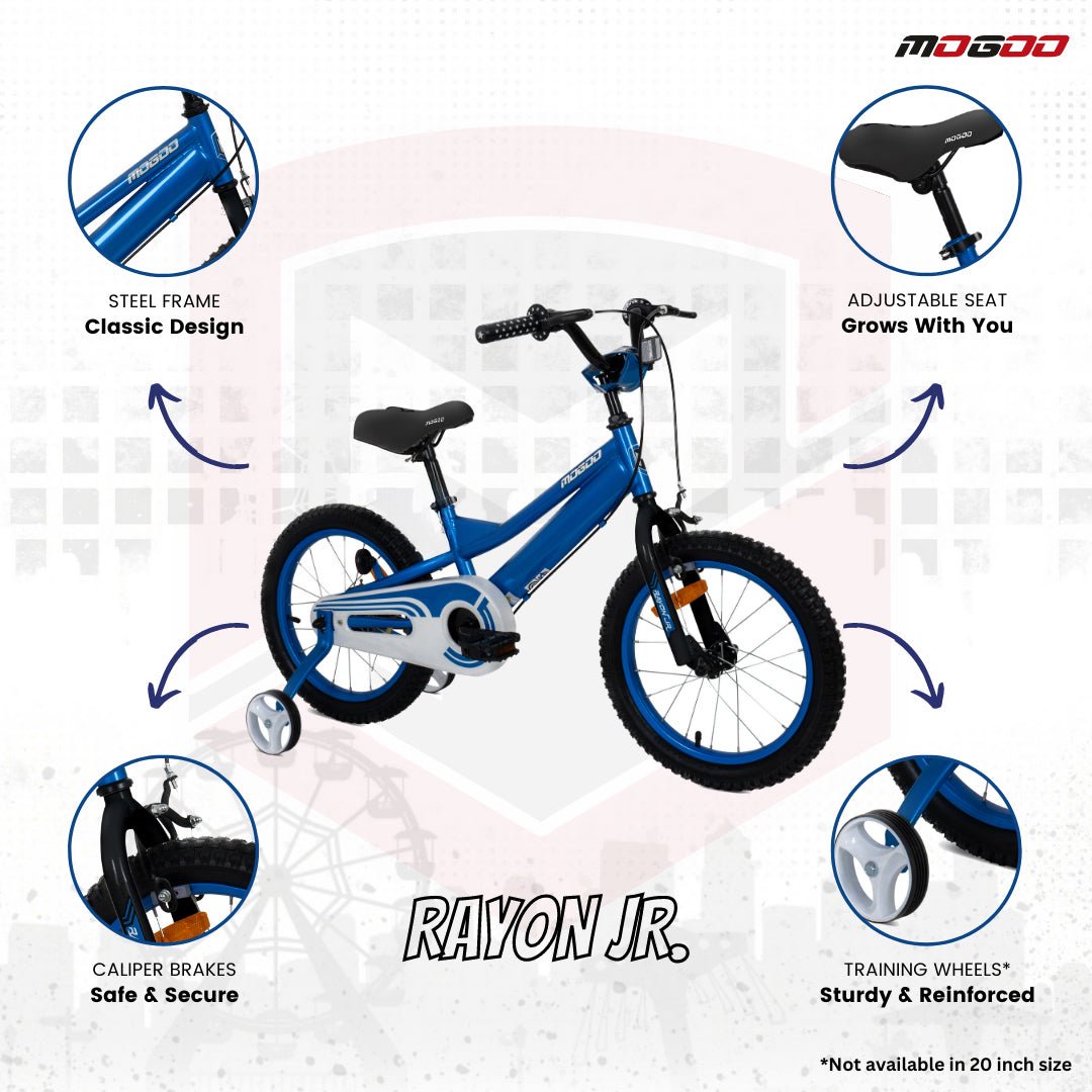Rayon Junior 2.0 14" Kids Bicycle - Blue - Marah Kids