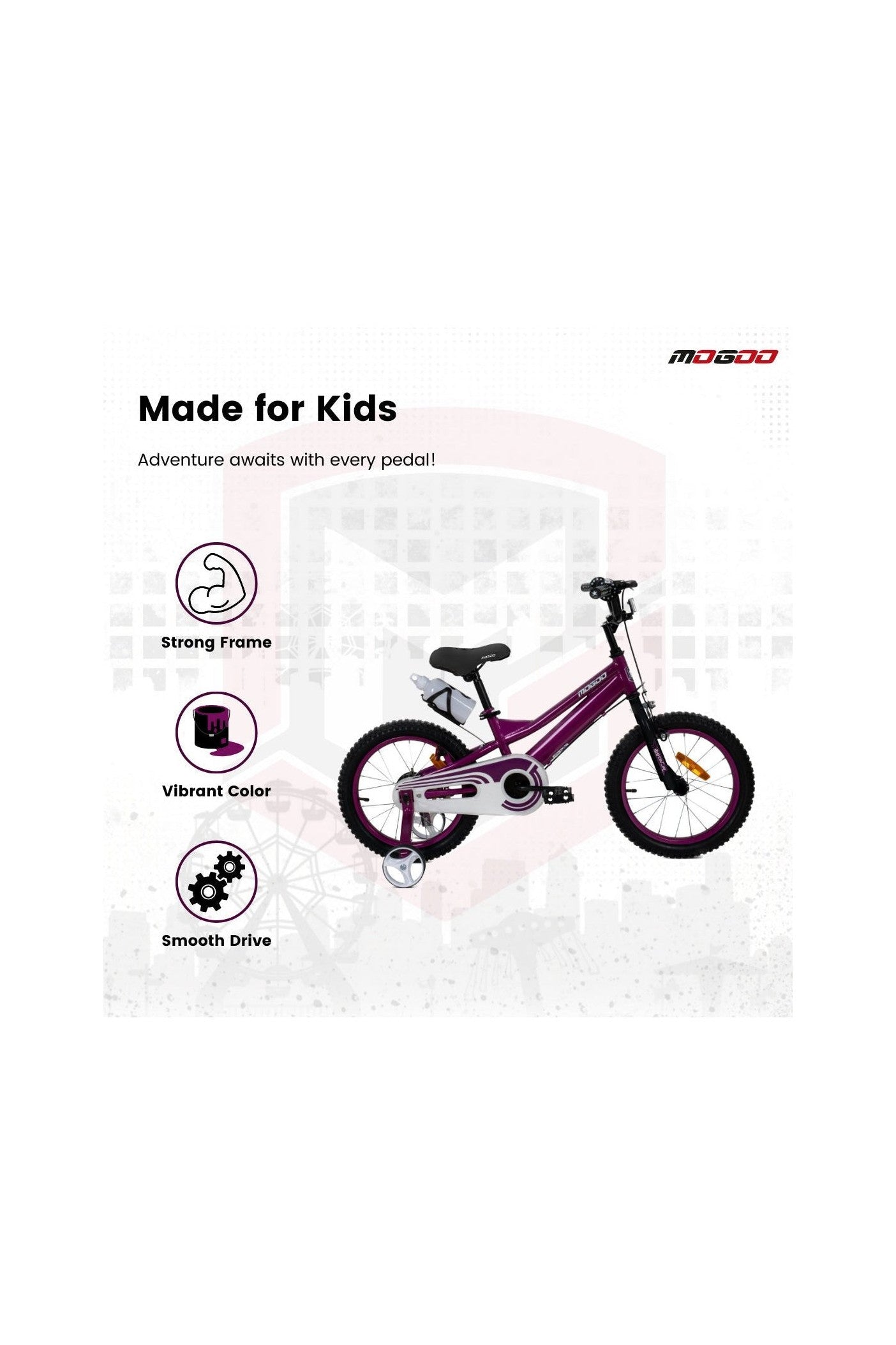 Rayon Junior 2.0 14" Kids Bicycle - Purple