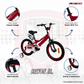 Rayon Junior 2.0 14" Kids Bicycle - Red - Marah Kids