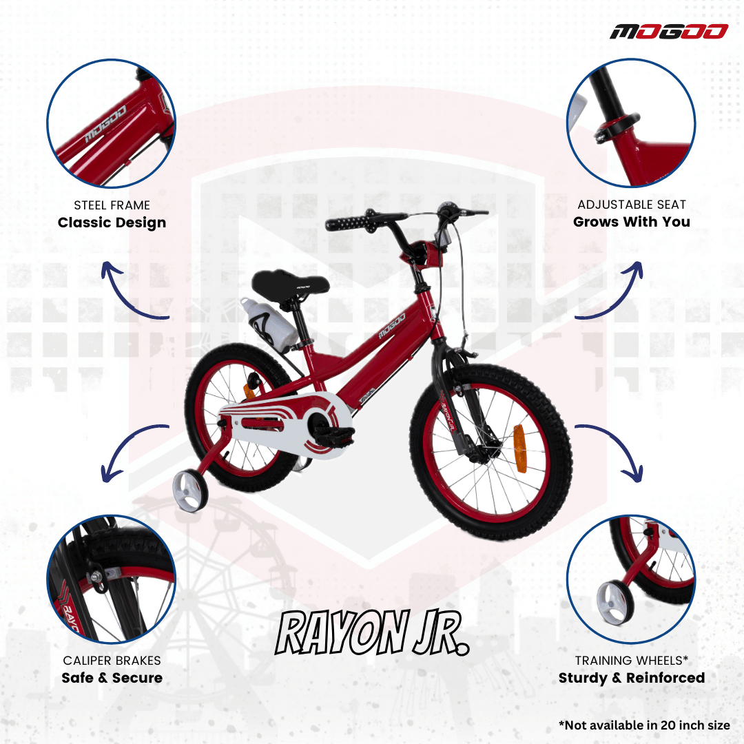 Rayon Junior 2.0 14" Kids Bicycle - Red - Marah Kids