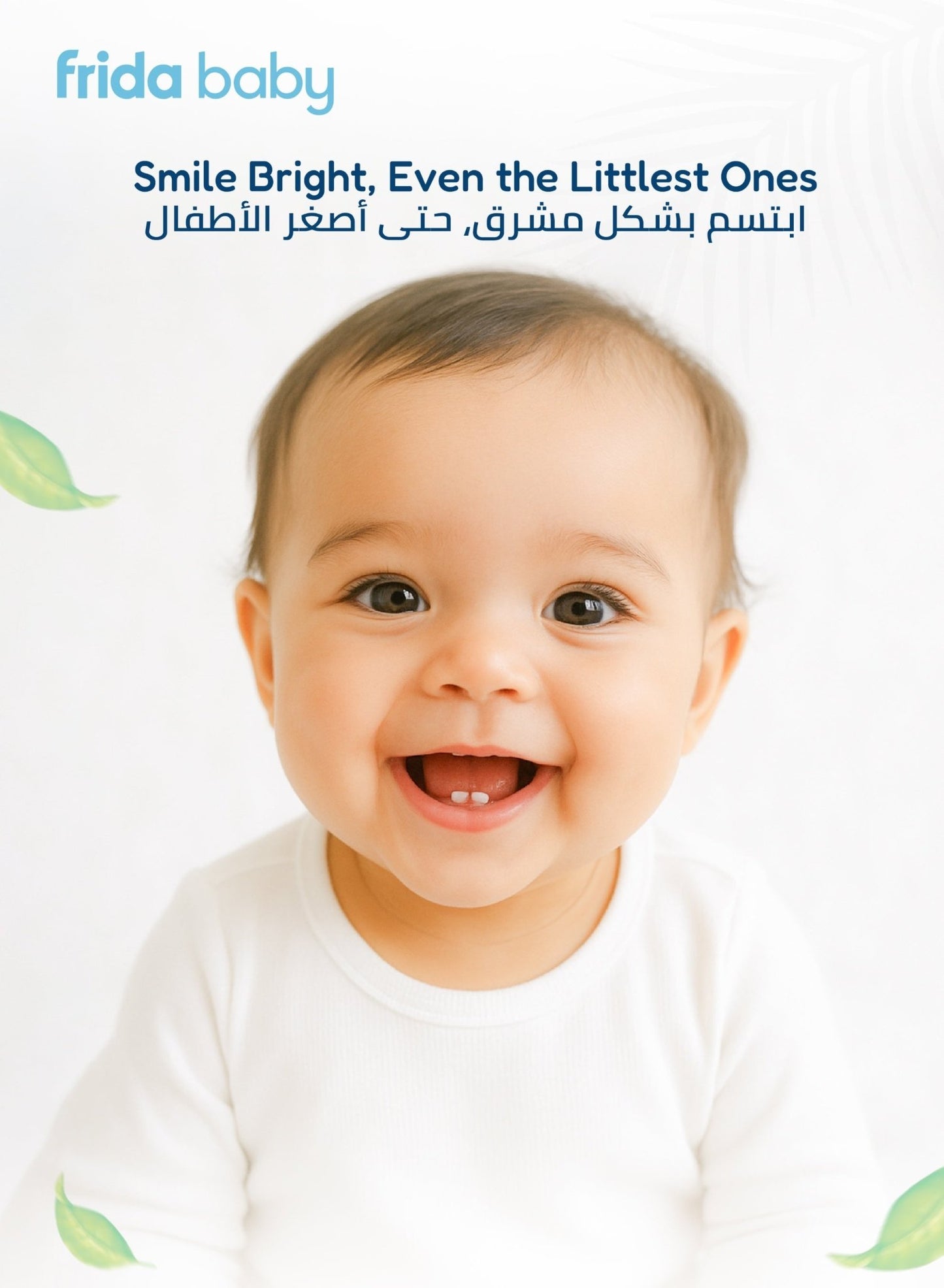 Frida Baby Smile Frida 2 - Sided Finger Toothbrush | Baby & Toddler Oral Care | BPA - Free, Triple - Angle Bristles for Easy Cleaning & Gum Massage | 3+ Months - Marah Kids