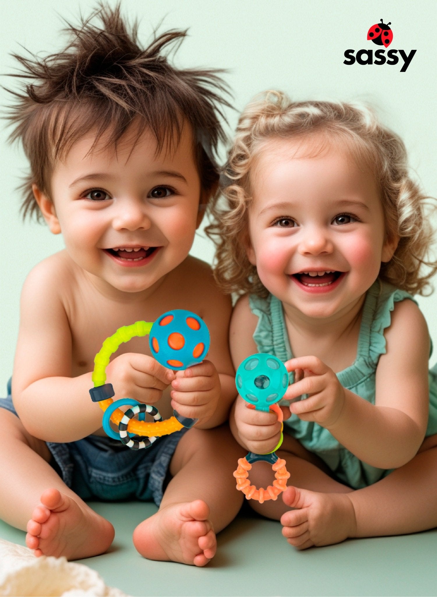 Engaging & Safe Newborn Rattle Set - Dynamic, Perfect Gift for Infants 0+ Months - Marah Kids