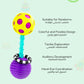 Soft Bend & Flex Barbell Rattle for Babies, Develops Rhythm and Sensory Skills for Infants 0+ Months - Marah Kids