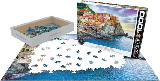 Eurographics Puzzle 1000 Manarola Cinque Terre Italy Mediterranean Oasis - Marah Kids