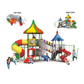 Gambol - Carnival Gigantic Kids Outdoor Playset Amusement Swing And Slide Set - image 4
