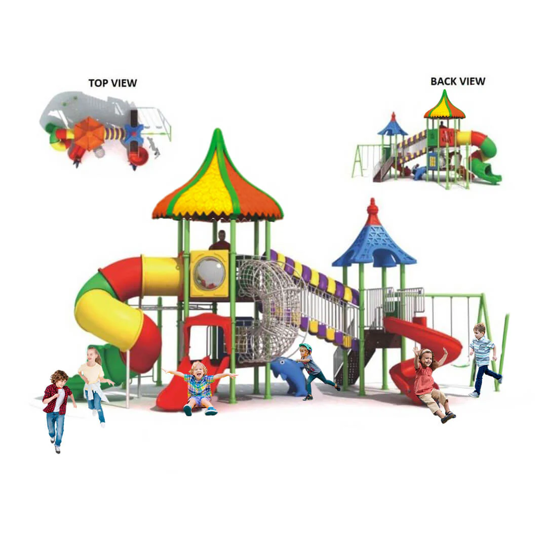 Gambol - Carnival Gigantic Kids Outdoor Playset Amusement Swing And Slide Set - image 4