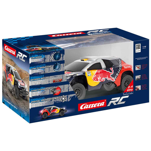 Carrera -  R/C Peugeot 08 Dkr 16 Red Bull 1:16
