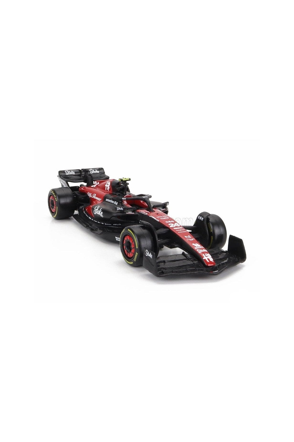 Bburago Alfa Romeo F1 C43 24 Guanyu Zhou Season 2023 Black Red 1:43 Scale Diecast Model - Marah Kids