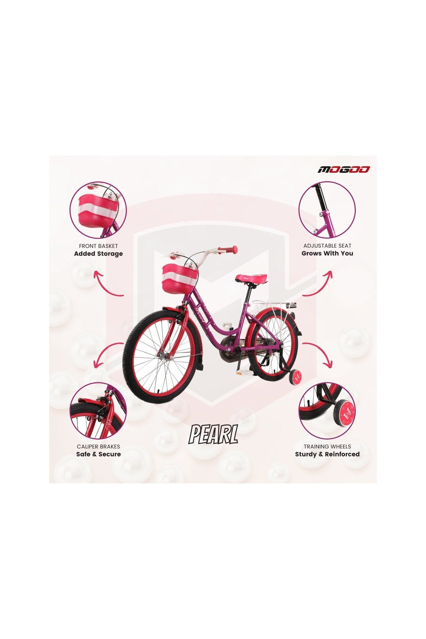 Pearl Girls Bike - 16 Inch - Purple