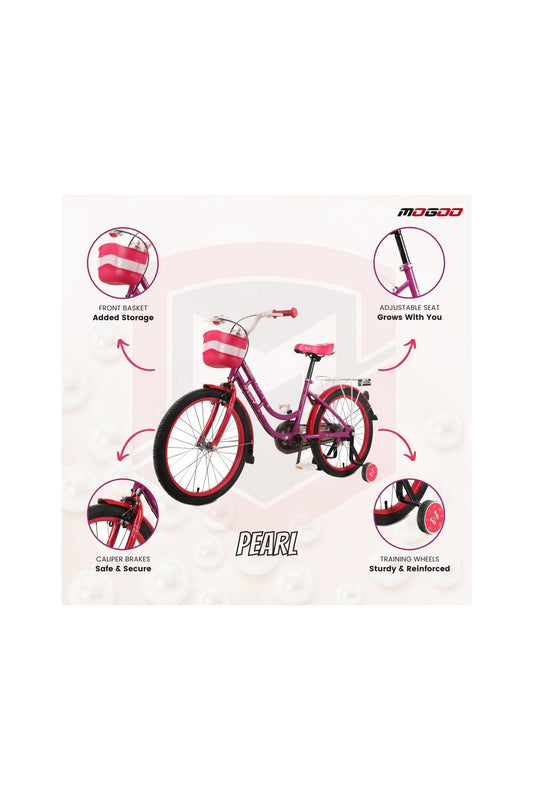 Pearl Girls Bike - 16 Inch - Purple