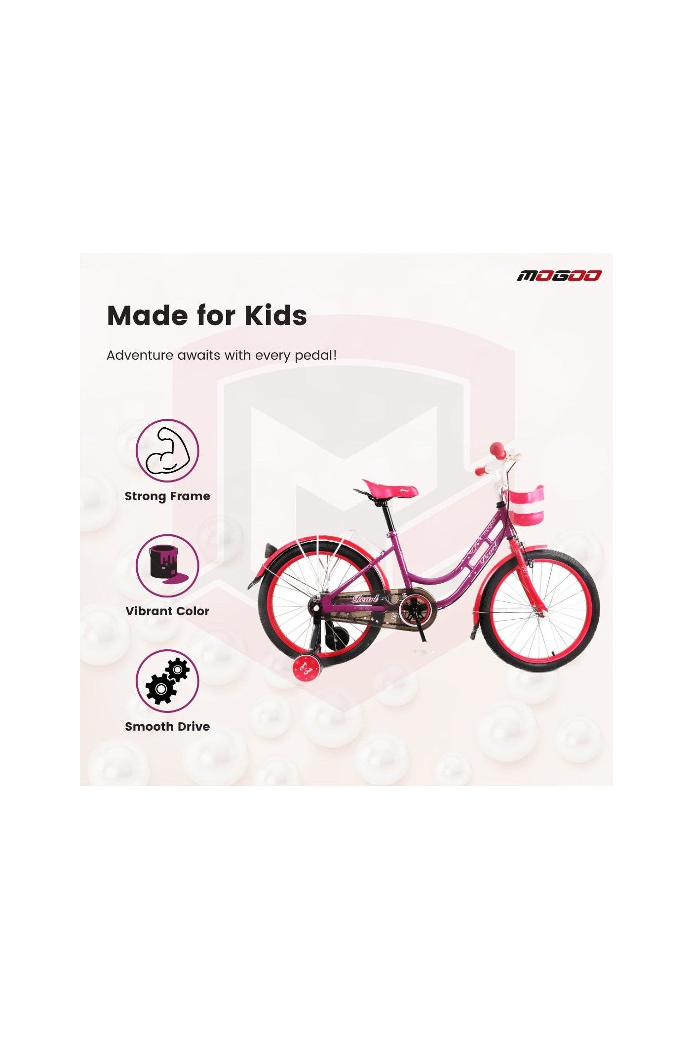 Pearl Girls Bike - 16 Inch - Purple