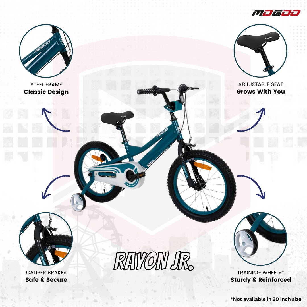 Rayon Junior 2.0 16" Kids Bicycle - Green - Marah Kids