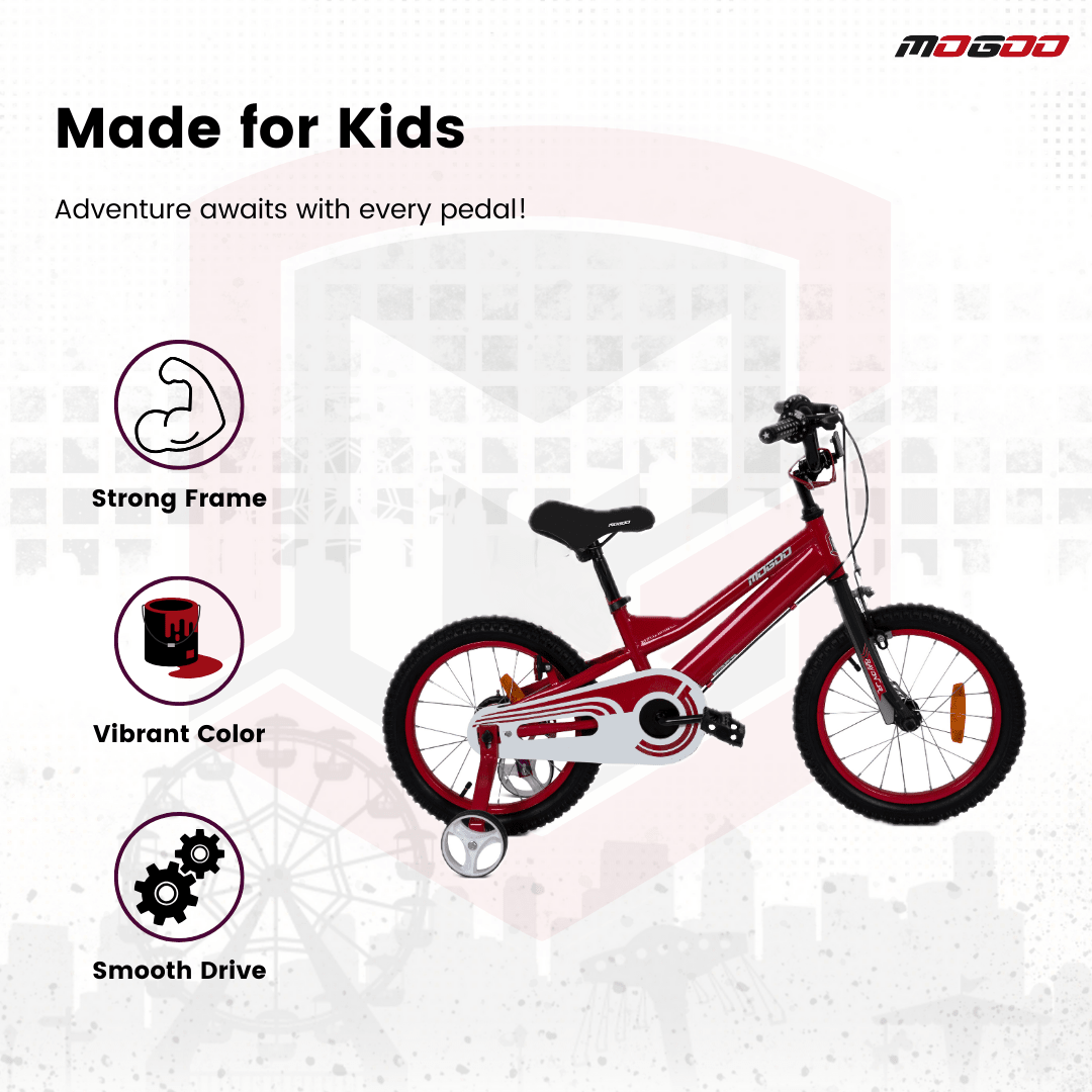 Rayon Junior 2.0 16" Kids Bicycle - Red - Marah Kids
