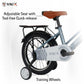 VAUX Royal 16" Kids Bike - Silver - Marah Kids