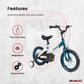 Spark Kids Magnesium Bike - 16 Inch - Turquoise