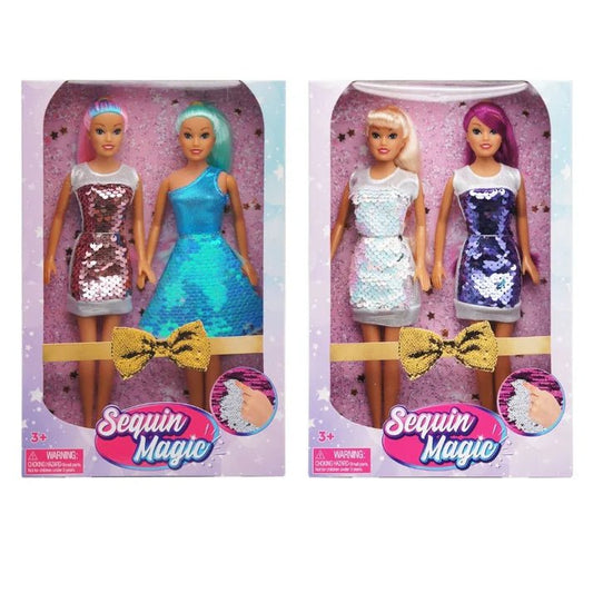 Twin Pack Sequin Fashion Dolls - Marah Kids