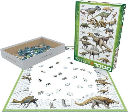 Eurographics Puzzle 1000 Dinosaurs Of Cretaceous Period - Marah Kids