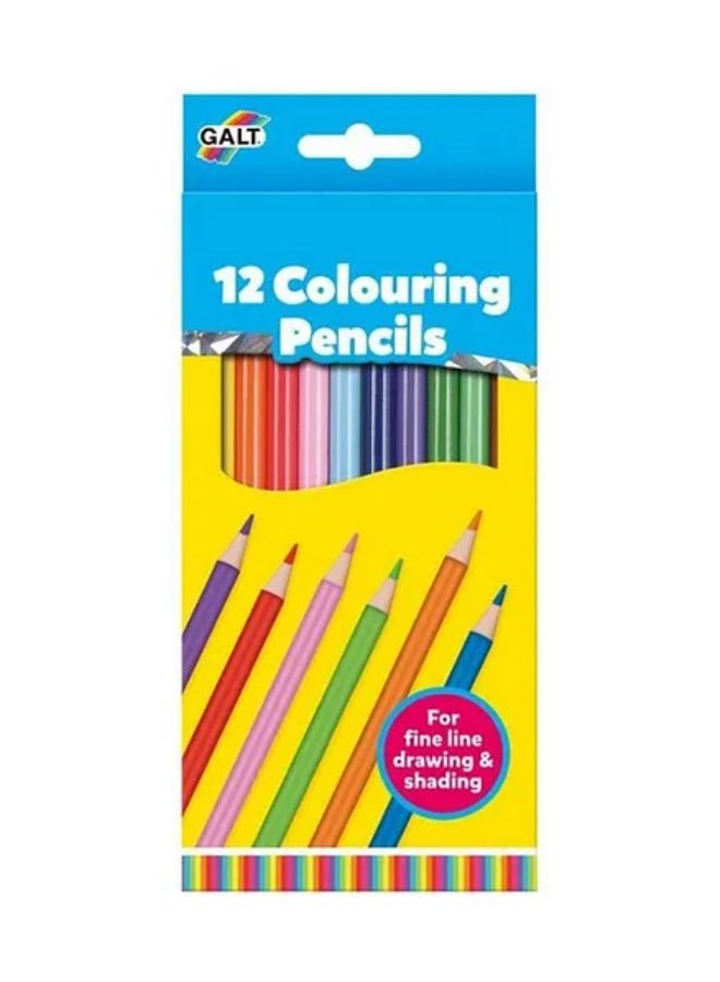 12 Eco - Friendly Colouring Pencils - Marah Kids
