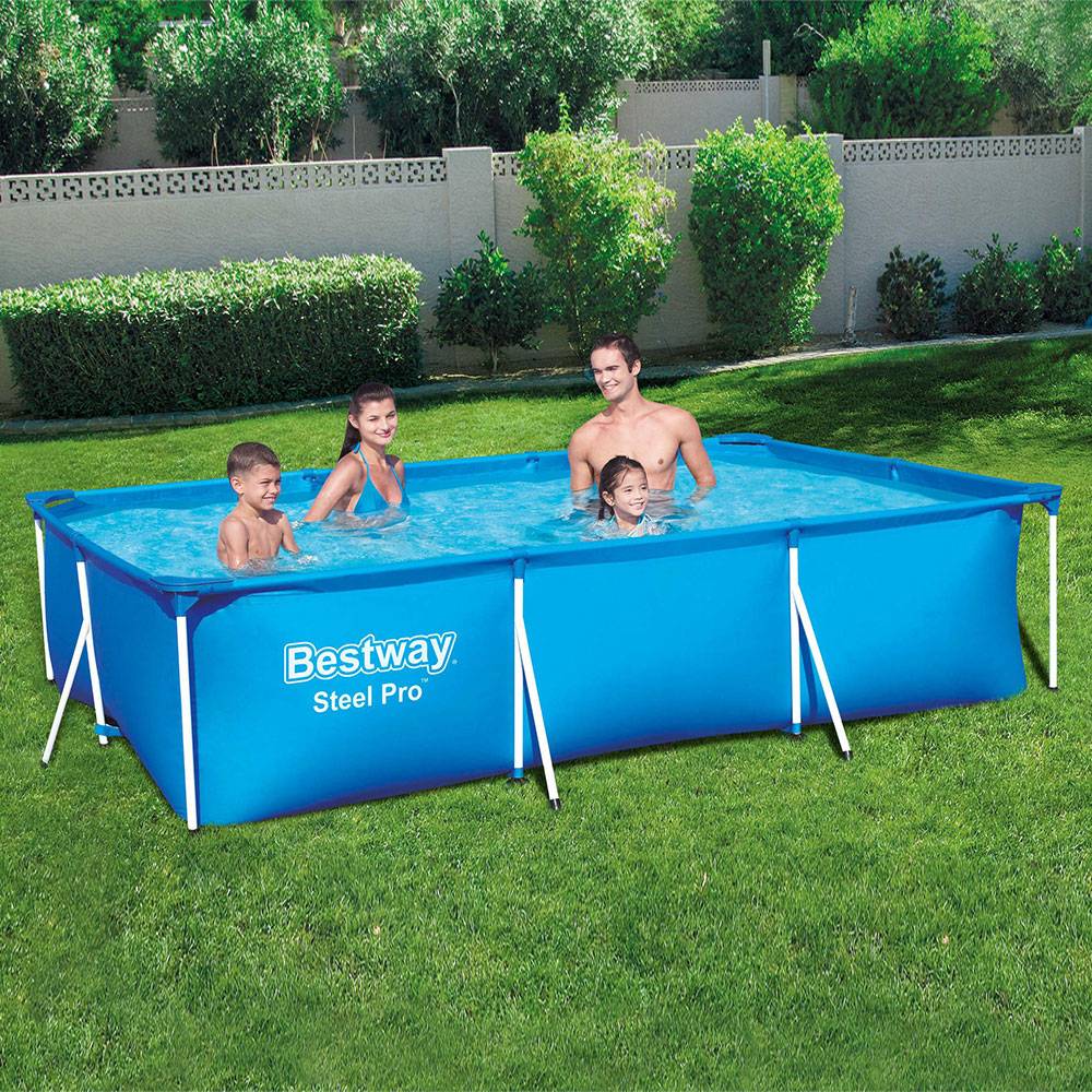 Bestway Steel Pro Rectangular Above Ground Pool Set - 300 x 201 x 66cm - Marah Kids