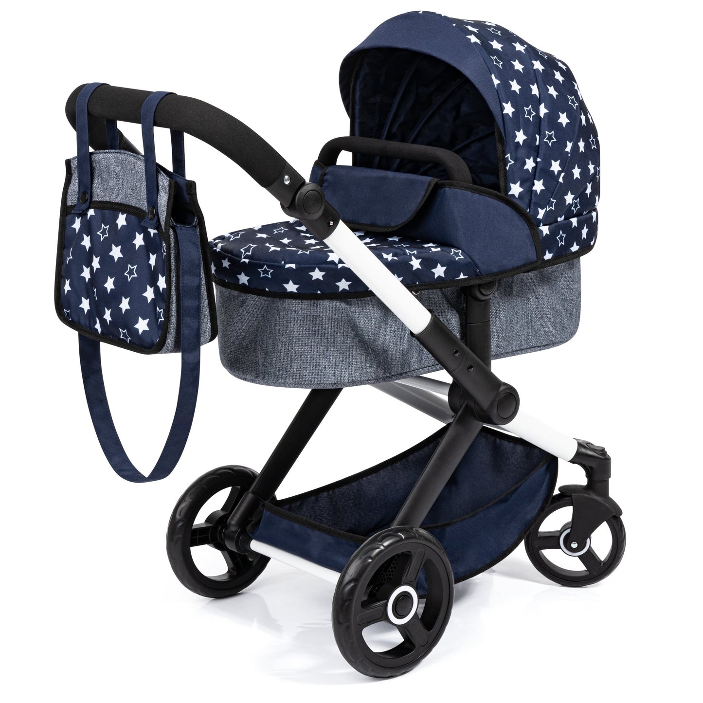 Bayer - Xeo Doll Pramset With Basket & Bag - Marah Kids